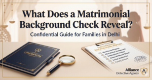 What does a matrimonial background check reveal before marriage in Delhi
